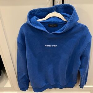 Authentic white fox blue hoodie size small/medium